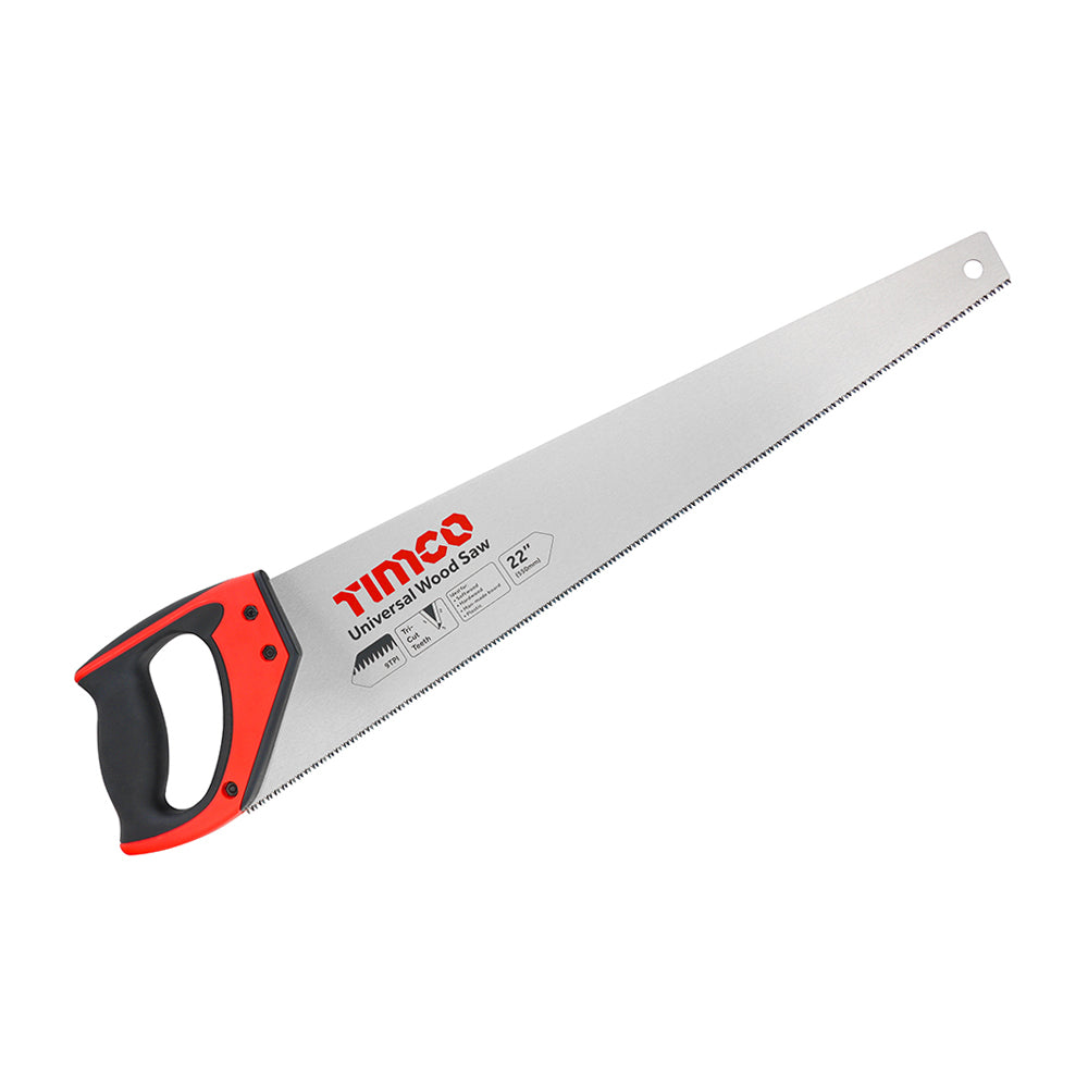 Universal Wood Saw 22" (550mm) – 9 TPI, Tri-Cut Teeth