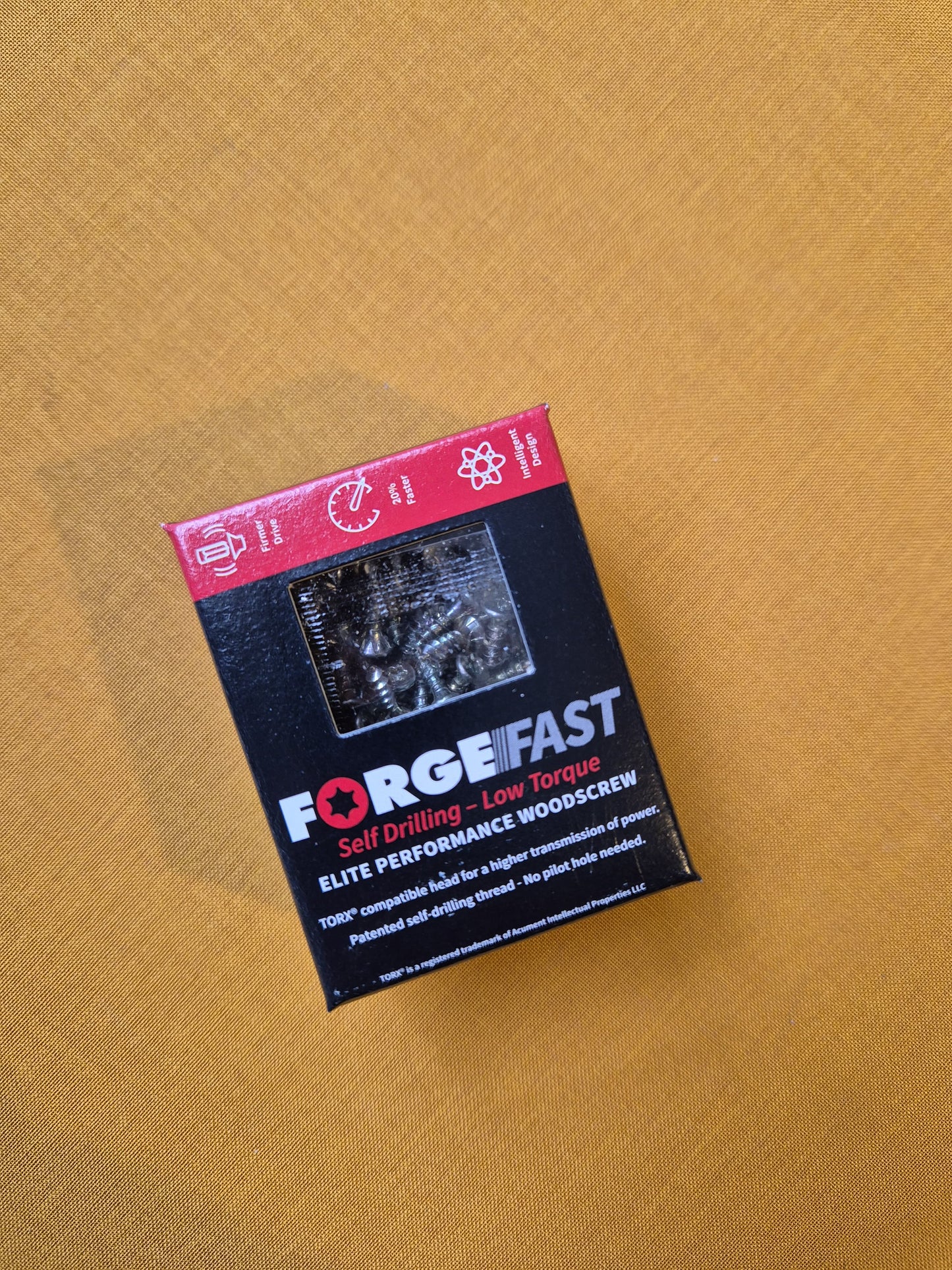 ForgeFast Elite Low-Torque Woodscrews | Zinc Yellow Passivated | Multiple Sizes & Pack Sizes Available