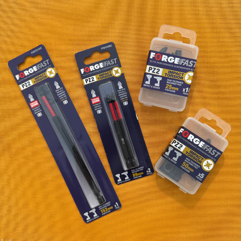 ForgeFast PZ2 Impact Drill Bit Set – 18-Piece Bulk Pack | 25mm Screwdriver Bits