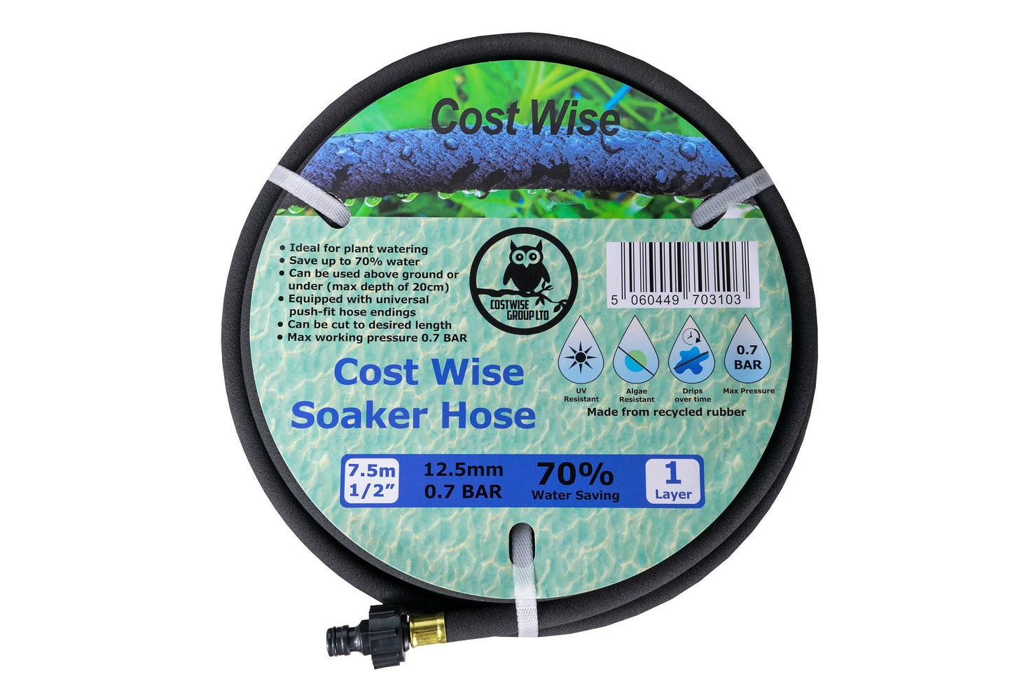 Porous Pipe with Connector Cost Wise 7.5m