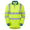 PULSAR P458 Hi-Vis Yellow Long Sleeved Polo Shirt