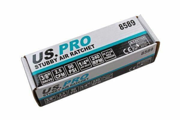 US PRO 3/8 Drive Stubby Mini Air Ratchet 8589