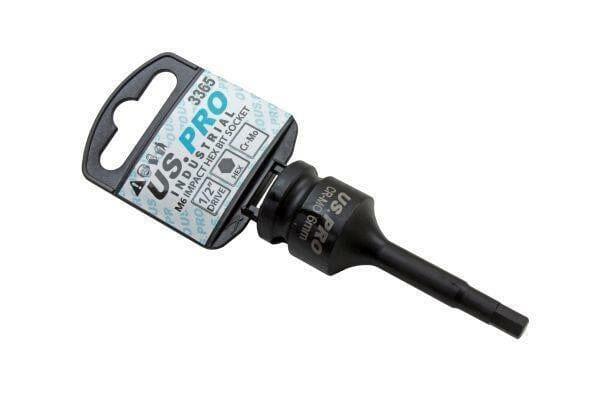 US PRO INDUSTRIAL 1/2" dr Hex / Allen Bit Socket M6 x 78mm 3365