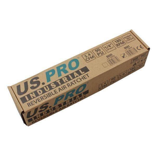 US PRO INDUSTRIAL 1/2" Drive Reversible High Torque Air Ratchet 8601