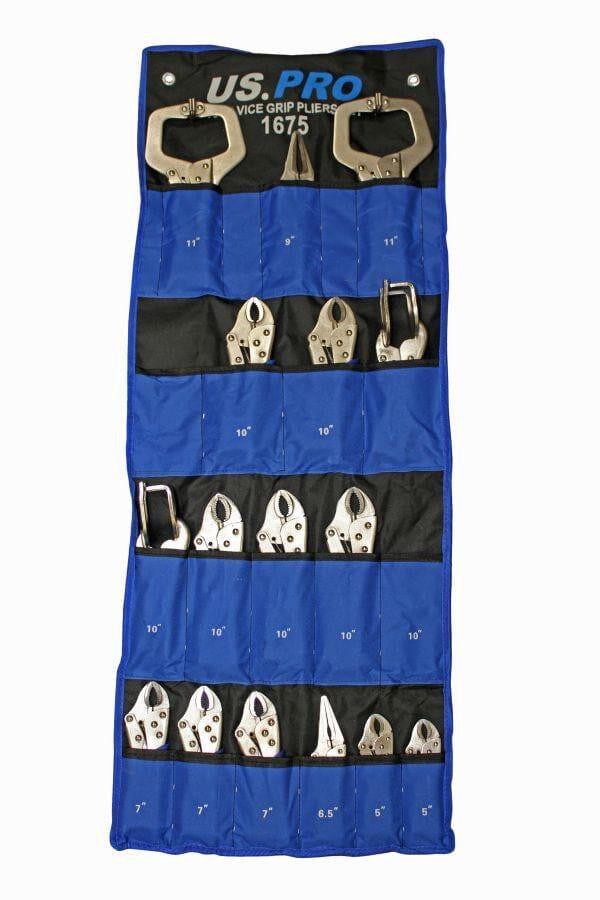 US PRO Tools 16pc VICE GRIP Locking Pliers Set inc C-Clamps 1675