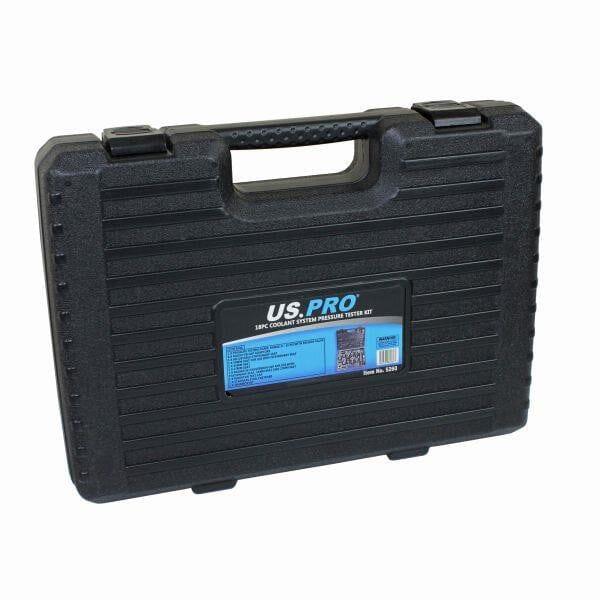 US PRO Tools 18pc Radiator Coolant System Pressure Tester Leak Test Kit 5260