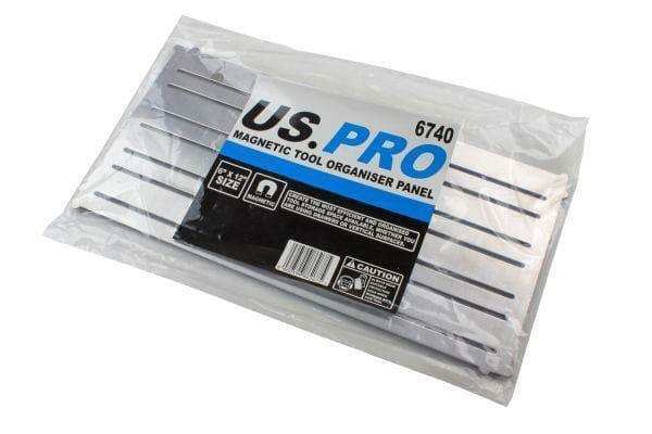 US PRO Tools 6" X 12" Magnetic Tool & Small Parts Organizer Panel 6740