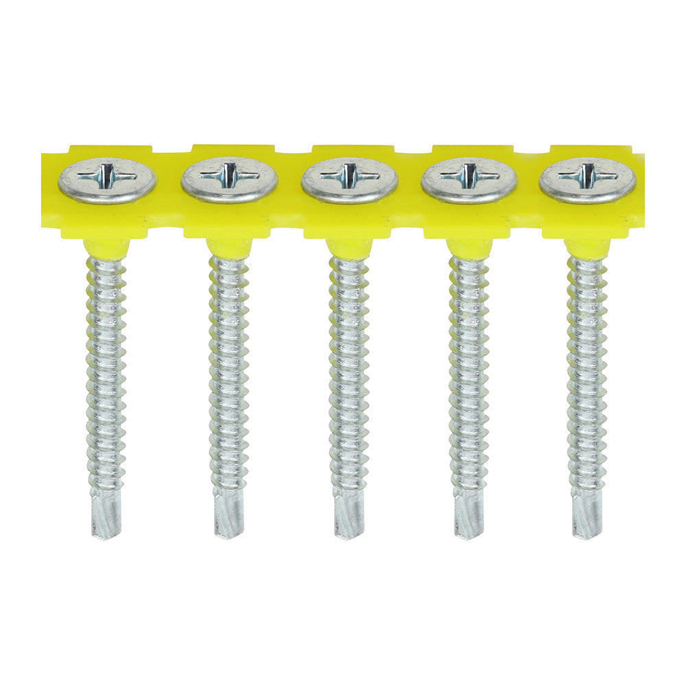 TIMCO Collated Drywall Screws – PH – Bugle – Self-Tapping Thread – Self-Drilling – Zinc