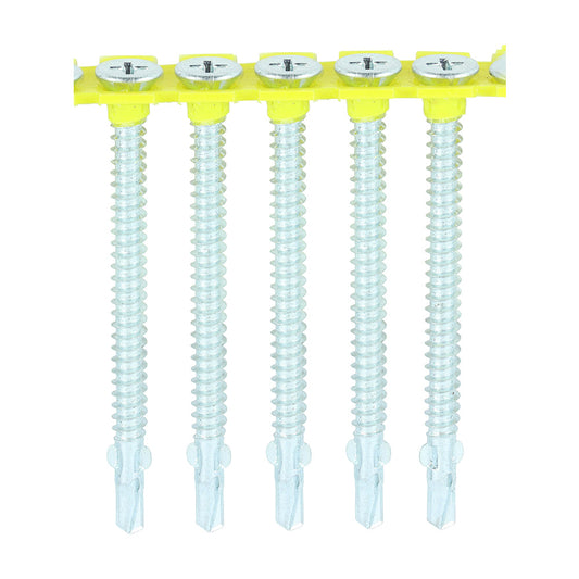 Collated Timber to Light Section Screws - Countersunk - Wing-Tip - Self-Drilling - Exterior - Silver Organic
