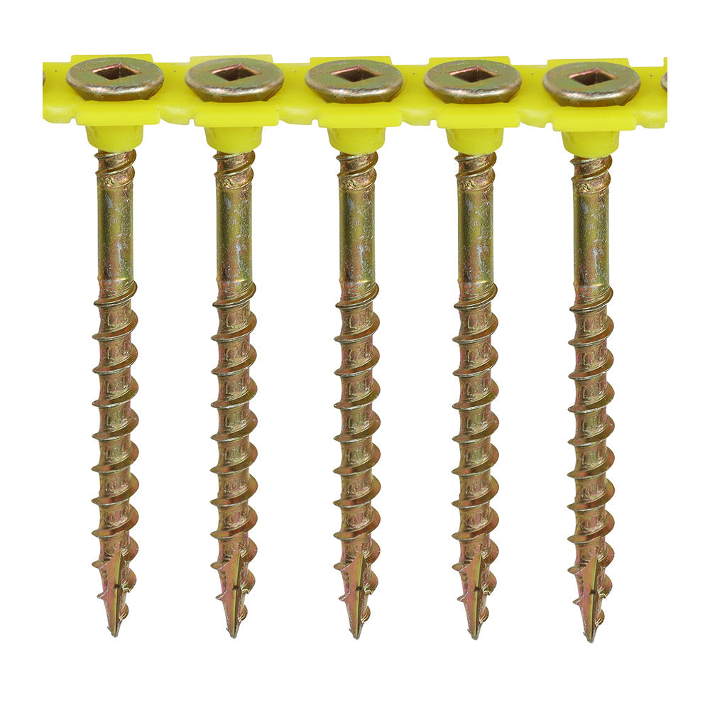 TIMCO Collated Flooring Screws – SQ – Countersunk – Yellow