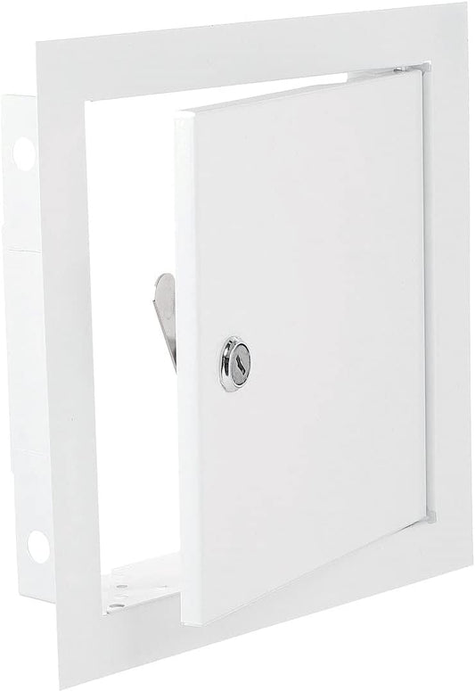 Access Panel Door Metal With Lock, White 200mm x 300mm