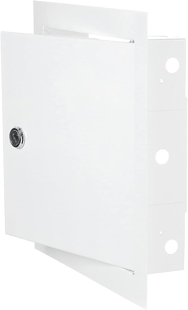 Access Panel Door Metal With Lock, White 150mm x 200mm