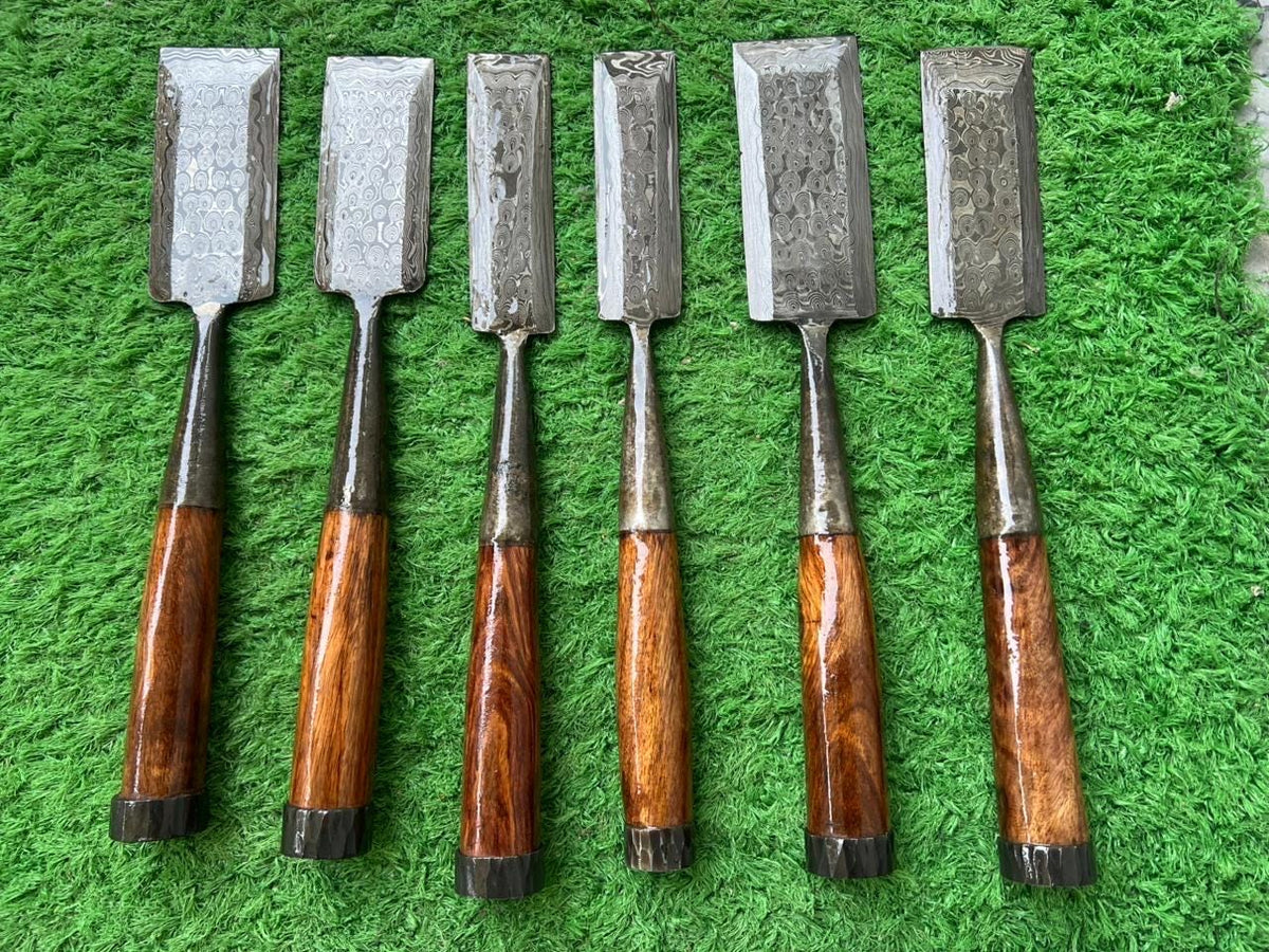 Handmade Woodworking Chisel Set | Traditional Wood Carving Tools for Craftsmen & Carpenters