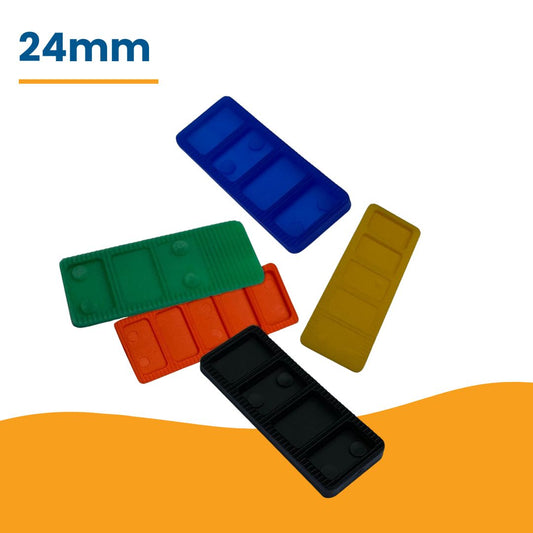 Polypropylene Wedge Packers - 24mm W - Plastic Shims and Packers