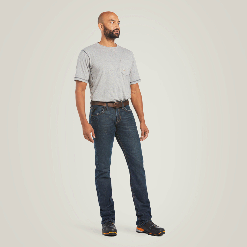 Ariat P21713 Rebar M7 Slim DuraStretch Edge Stackable Straight Leg Jean Bodie / 31" Waist / 32" Leg