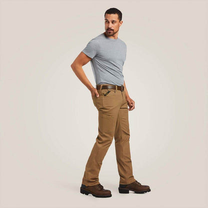 Ariat 10036734 Rebar M7 Slim DuraStretch Made Tough Straight Pant Field Khaki / 31" Waist / 34" Leg