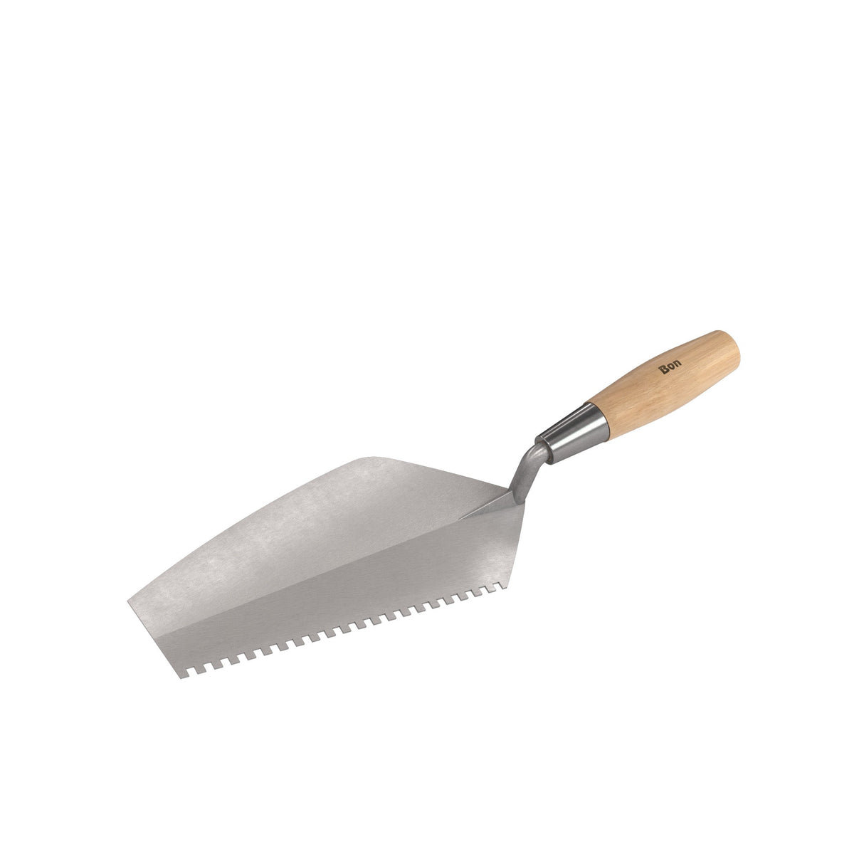 Bon Tool Notched Mason's Trowel - Right Hand - Wood Handle