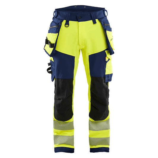 Blaklader 1122 Hi-Vis 4-Way Stretch Kneepad Trousers Hi-Vis Yellow