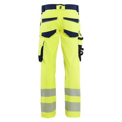 Blaklader 1124 Hi-Vis 4-Way Stretch Kneepad Trousers Hi-Vis Yellow