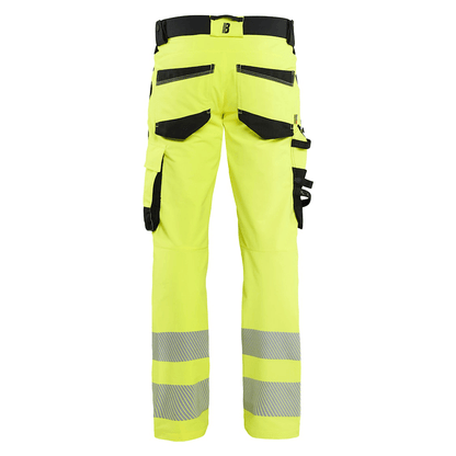 Blaklader 1124 Hi-Vis 4-Way Stretch Kneepad Trousers Hi-Vis Yellow