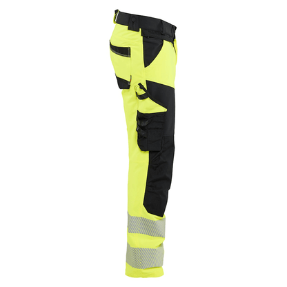 Blaklader 1124 Hi-Vis 4-Way Stretch Kneepad Trousers Hi-Vis Yellow