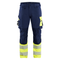 Blaklader 1126 Hi-Vis 4-Way Stretch Kneepad Trousers Navy/Yellow