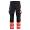 Blaklader 1126 Hi-Vis 4-Way Stretch Kneepad Trousers Black/Red