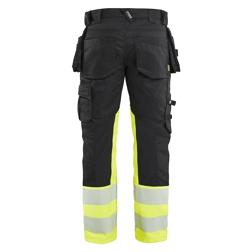 Blaklader 1130 Hi-Vis Stretch Kneepad Trousers Black/Yellow
