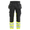 Blaklader 1130 Hi-Vis Stretch Kneepad Trousers Black/Yellow
