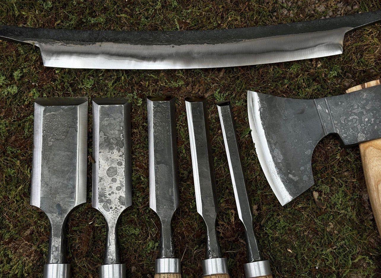 8pc Hand-Forged Woodworking Tool Set | 52100 Steel