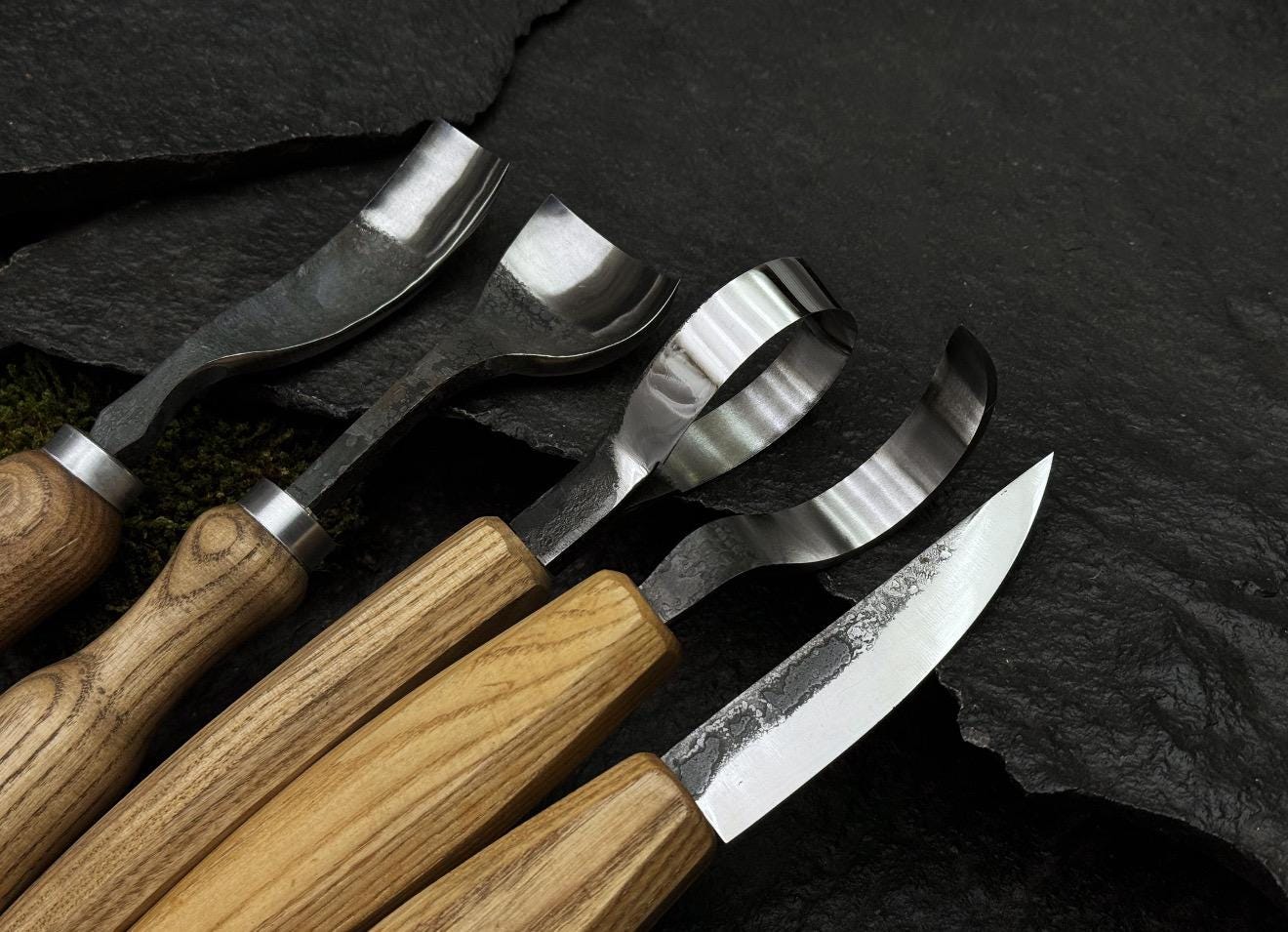 Handmade Wood Carving Tools Set | Professional Whittling Knives UK
