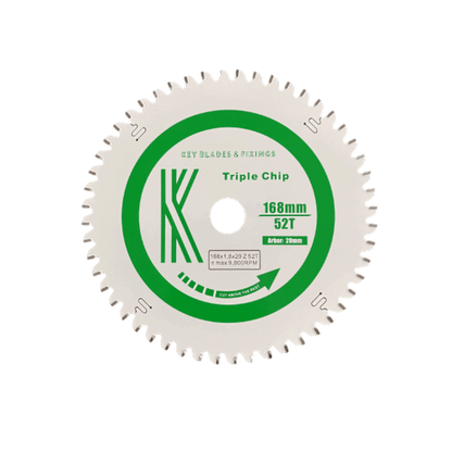 168mm x 20mm x 1.8mm 52T TCG Festool Circular Saw Blade
