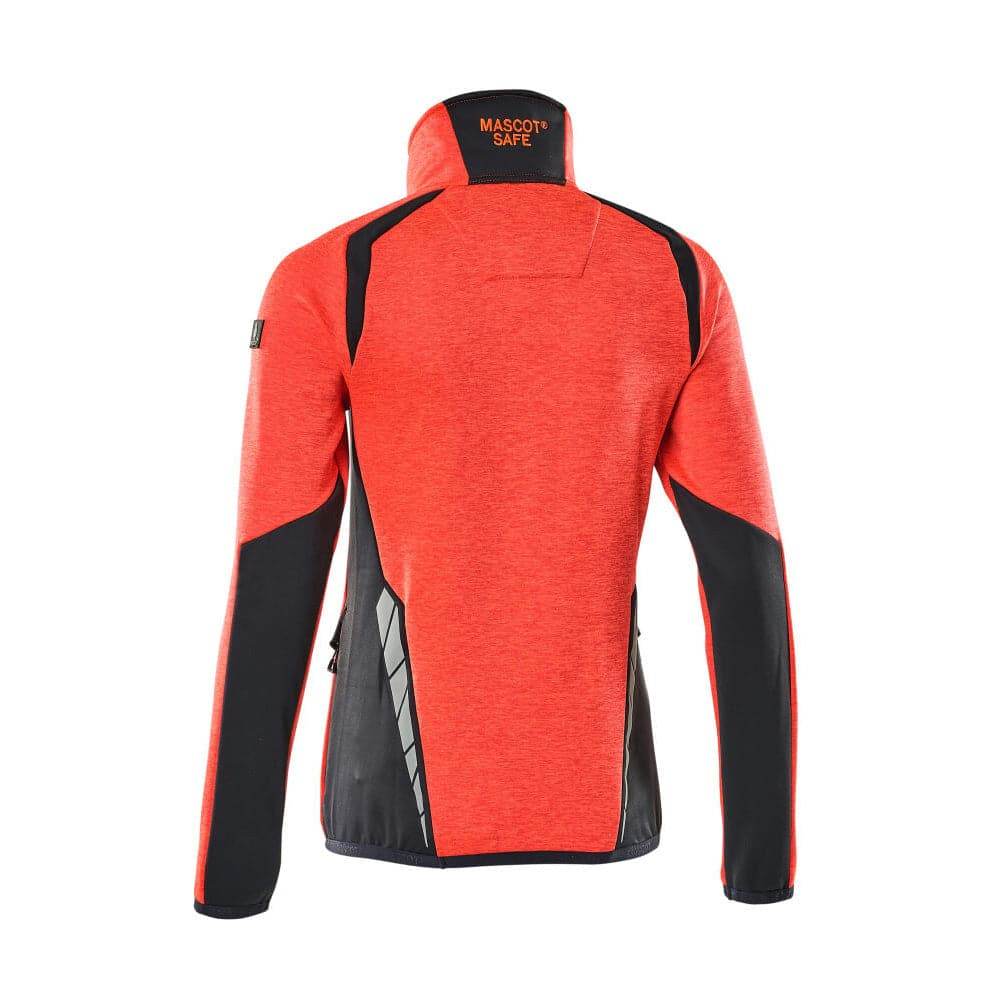 Mascot ACCELERATE SAFE 19353 Women's Hi-Vis Fleece Jumper with Half-Zip