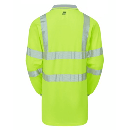 PULSAR LIFE LFE925 NB Hi-Vis Long Sleeve Yellow Polo Shirt