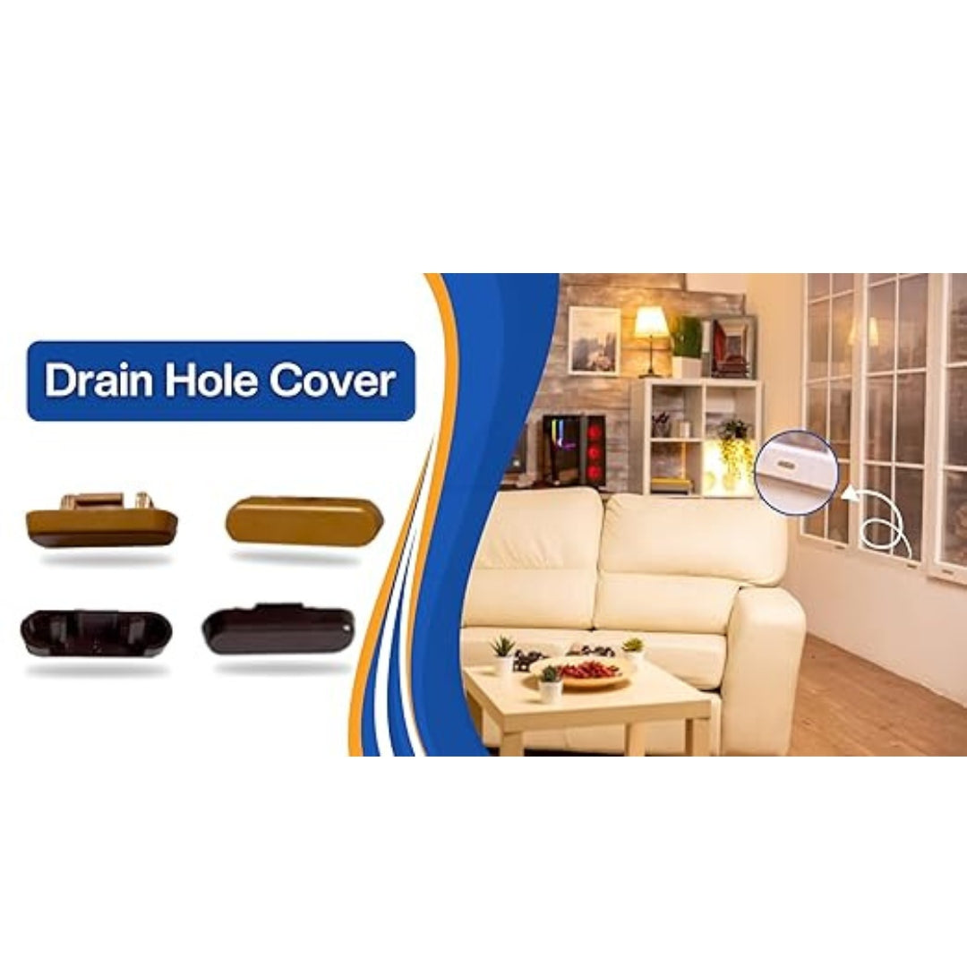 Drain Hole Covers – Durable uPVC Weep Hole Caps for Windows & Doors, Made in UK (Anthracite)