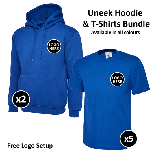 Uneek Hoodie & T-Shirts Bundle - 7 Items