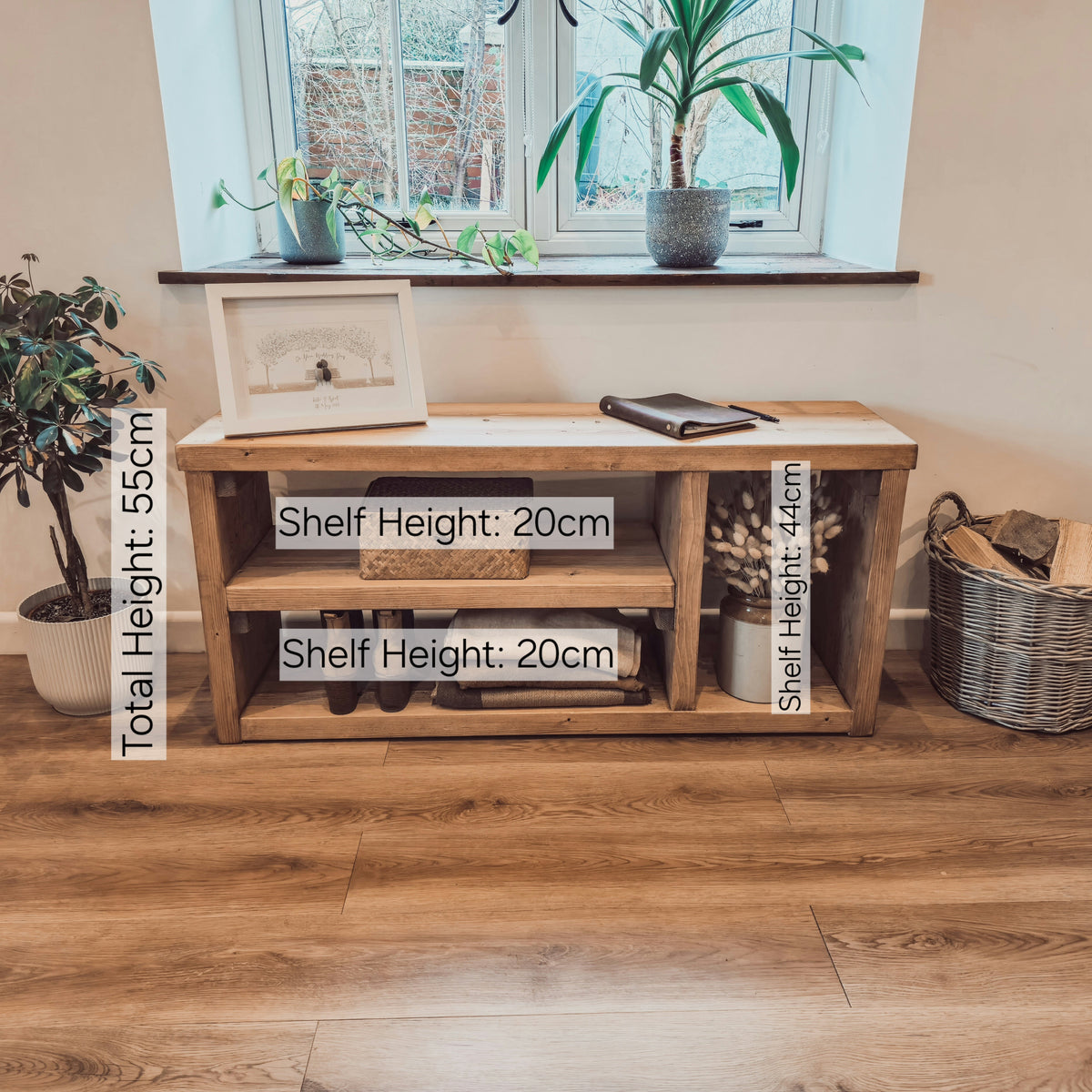 IVARA Shoe Bench Entryway Shoe Storage Rustic Bench For Entryway