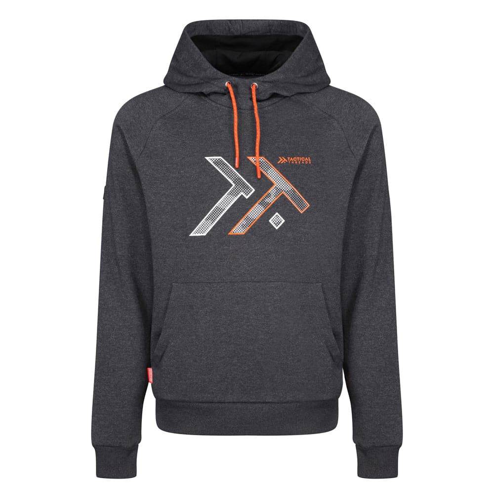 Regatta TRF635 Disruptive Overhead Hooded Sweatshirt Grey Small