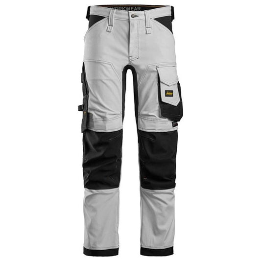 Snickers 6341 AllroundWork Stretch Trousers White