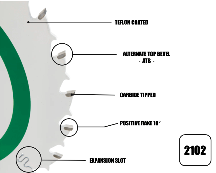 160mm x 20mm x 1.8mm 24 Tooth HKC Track Circular Saw Blade - 2102