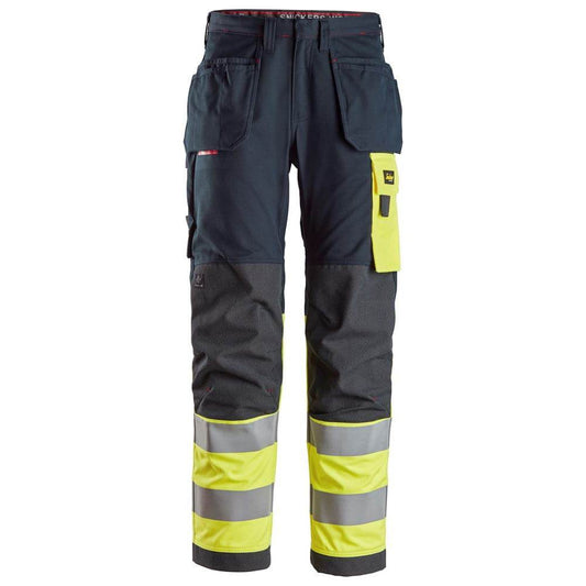 Snickers 6276 ProtecWork, Work Trousers Holster Pockets, High-Vis Class 1