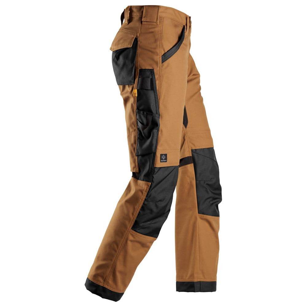 Snickers 6324 AllroundWork, Canvas+ Stretch Work Trousers+ Brown