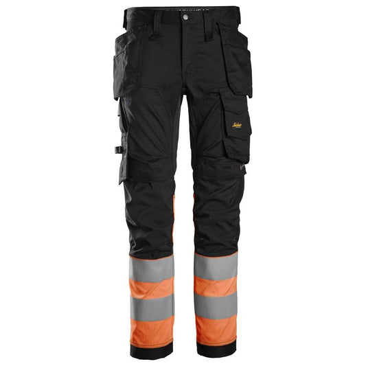 Snickers 6234 High-Vis Class 1 Stretch Trousers Holster Pockets