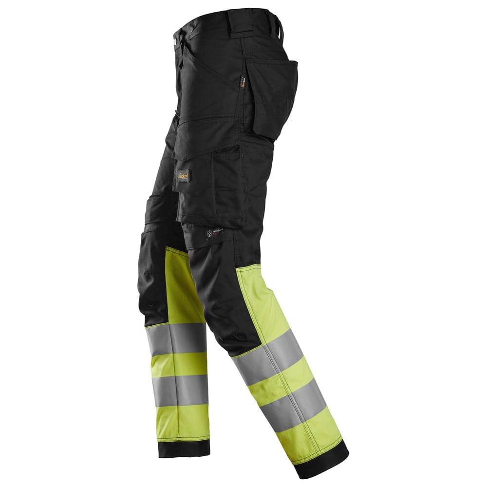 Snickers 6334 High-Vis Class 1 Stretch Trousers