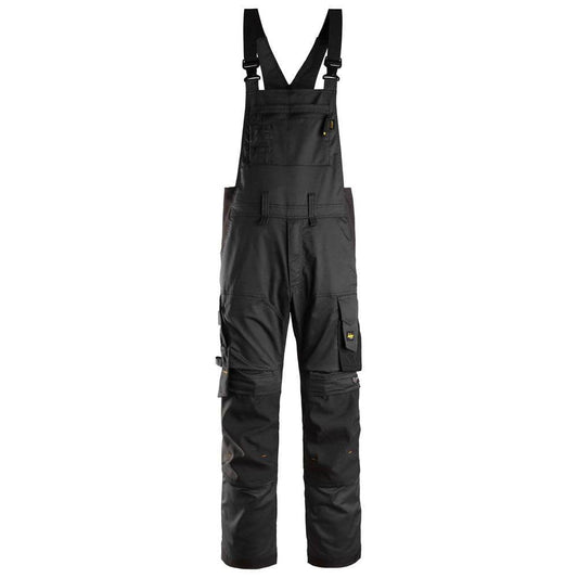 Snickers 6051 AllroundWork Stretch Bib & Brace Trousers Black