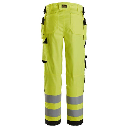 Snickers 6743 Hi-Vis Class 2 Women's Stretch Trousers Holster Pockets