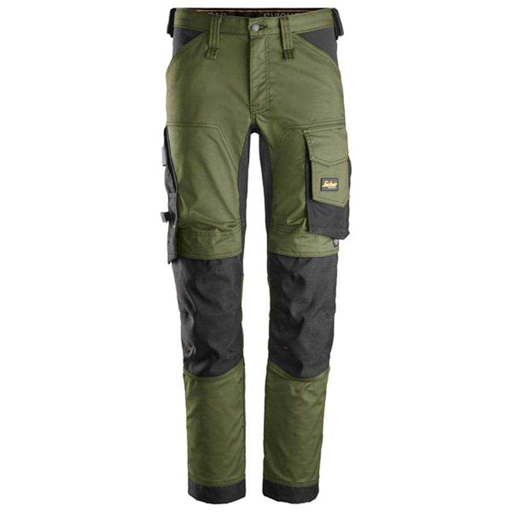 Snickers 6341 AllroundWork, Stretch Trousers Khaki Green