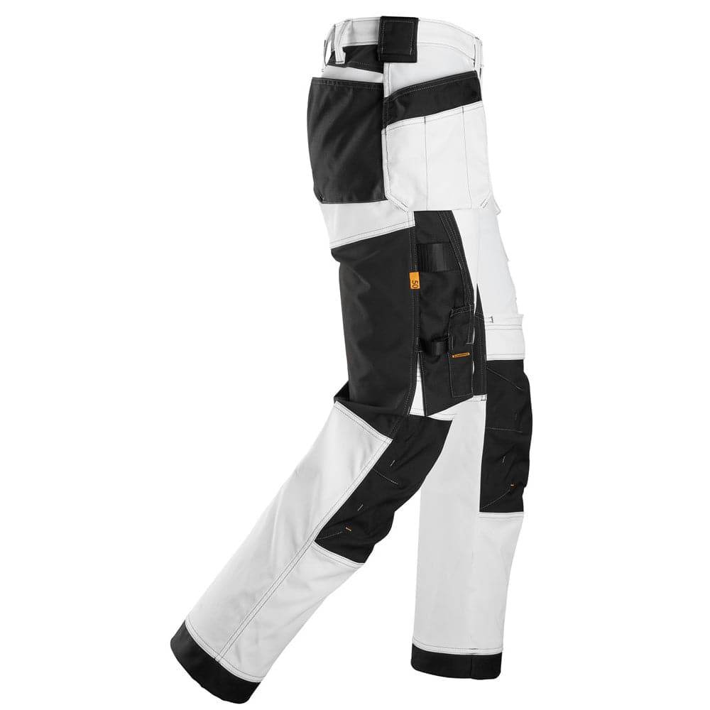 Snickers 6271 AllroundWork 4-Way Stretch Holster Pockets Trousers White