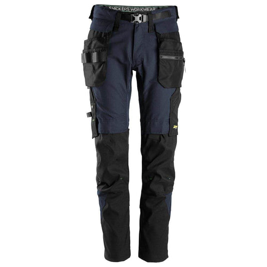 Snickers 6972  FlexiWork, Work Trousers+ Detachable Holster Pockets Navy Blue