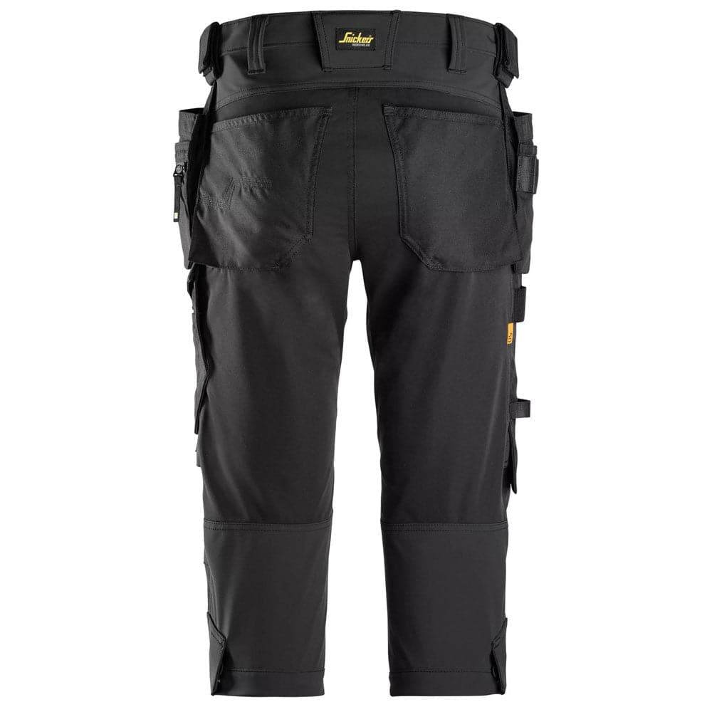 Snickers 6178 AllroundWork, 4-Way Stretch Pirate Trousers Holster Pockets Black, 38" Waist 32" Leg-Snickers 54